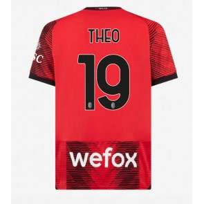 AC Milan Theo Hernandez #19 Replica Home Stadium Shirt 2023-24 Short Sleeve